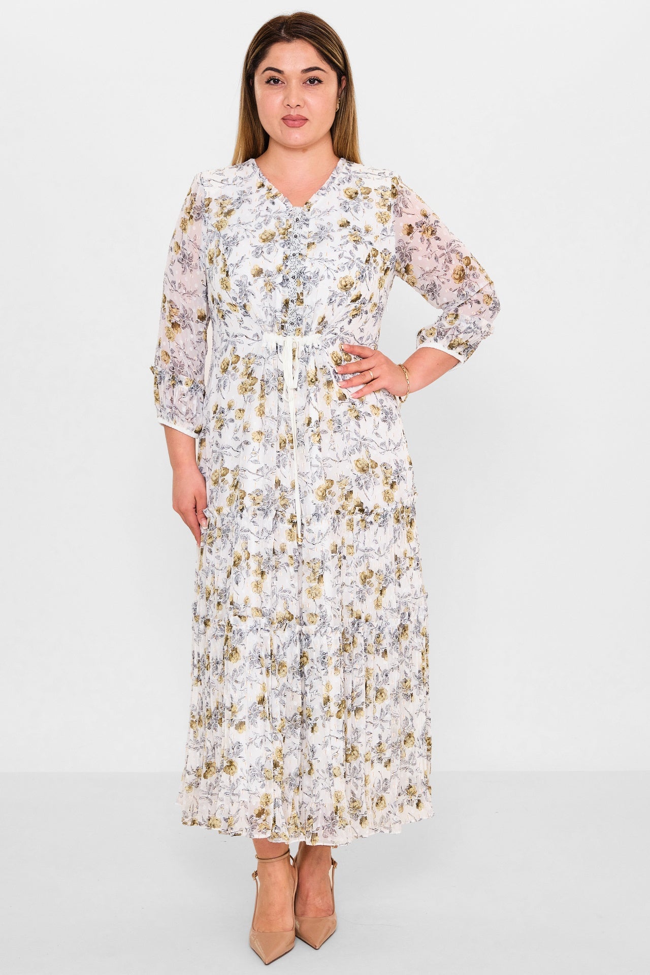 Gumanize - Plus Size Dress (GMZ2025-1215-7611) - 8690200129551