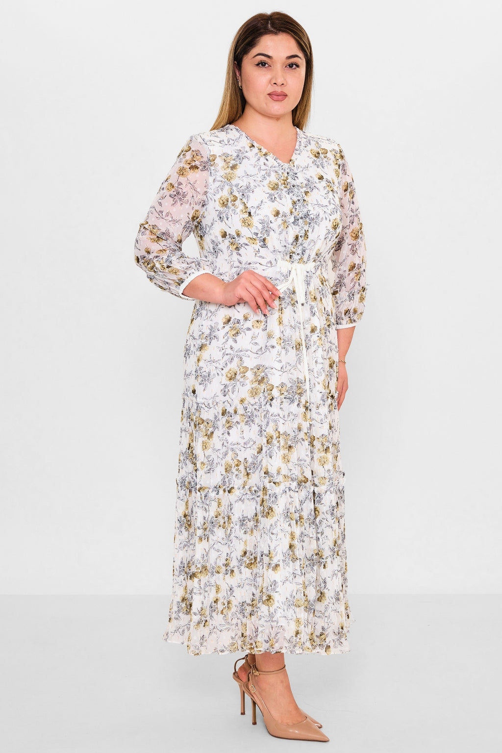 Gumanize - Plus Size Dress (GMZ2025-1215-7611) - 8690200129551