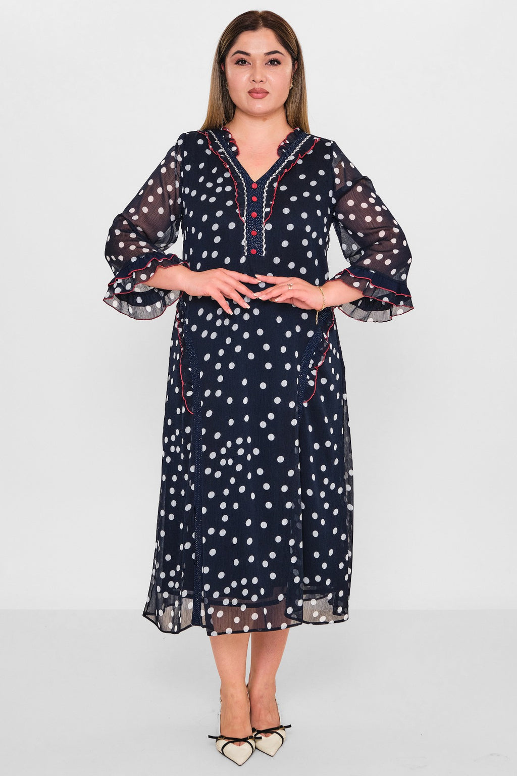 Gumanize - Plus Size Dress (GMZ2025-731-7670) - 8690200129575