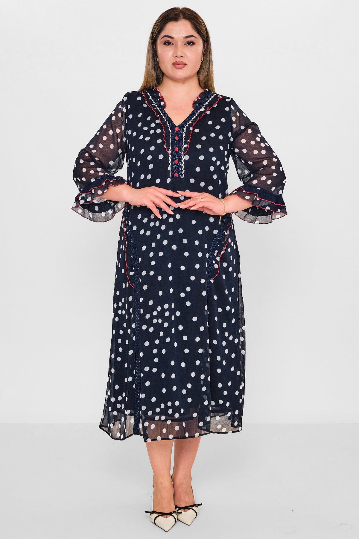 Gumanize - Plus Size Dress (GMZ2025-731-7670) - 8690200129575