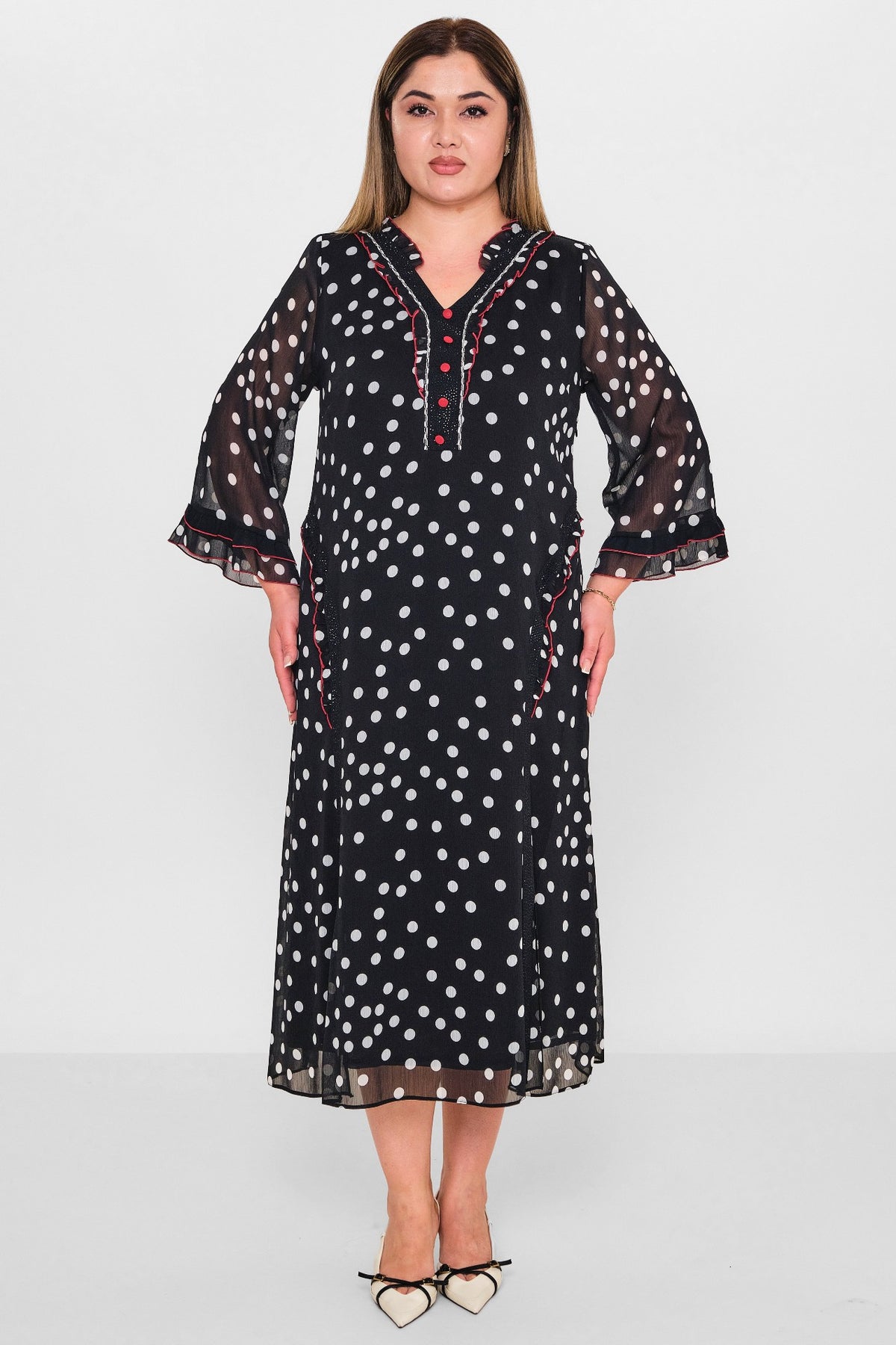 Gumanize - Plus Size Dress (GMZ2025-731-7670) - 8690200129582
