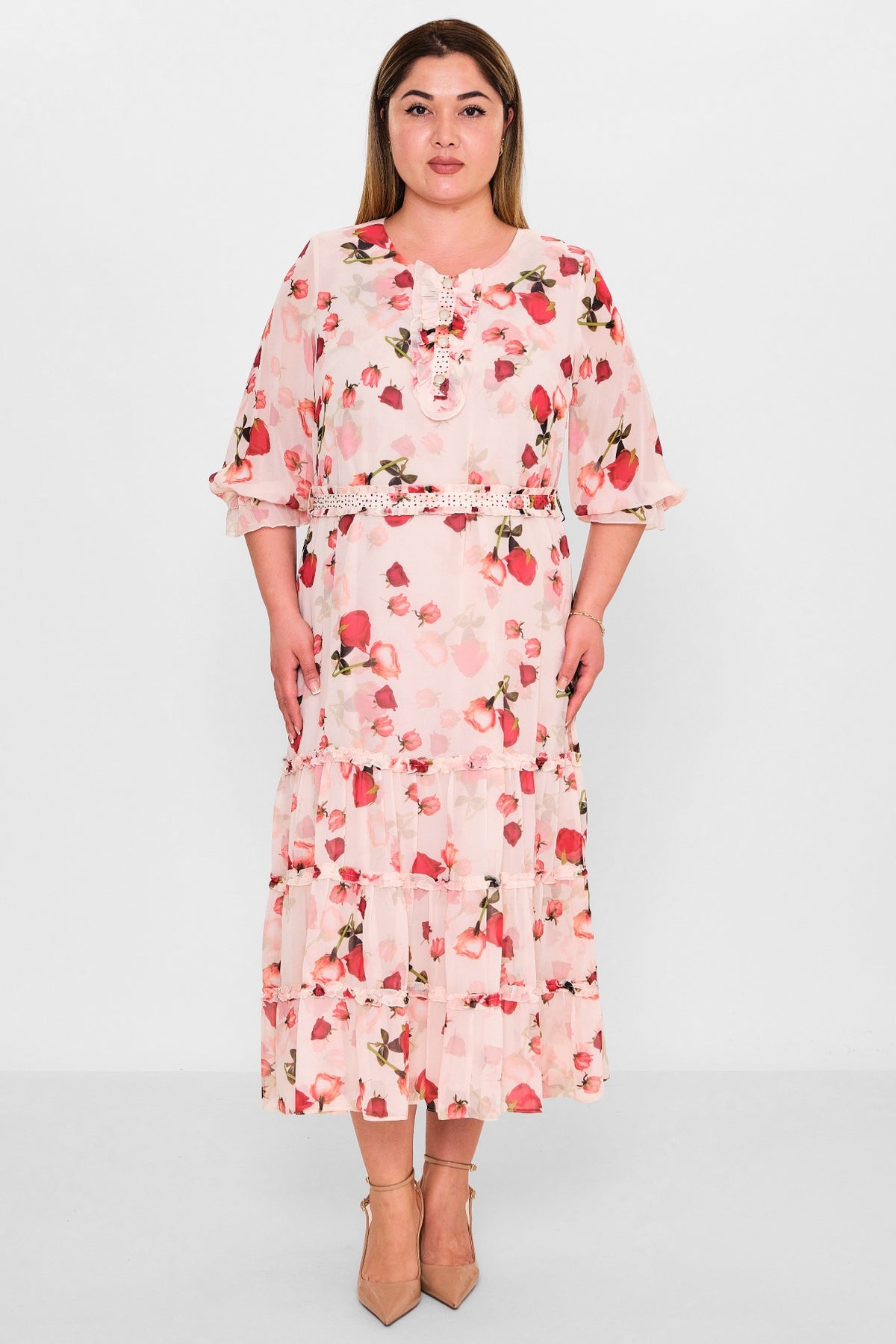 Gumanize - Plus Size Dress (GMZ2025-823-7607) - 8690200129599