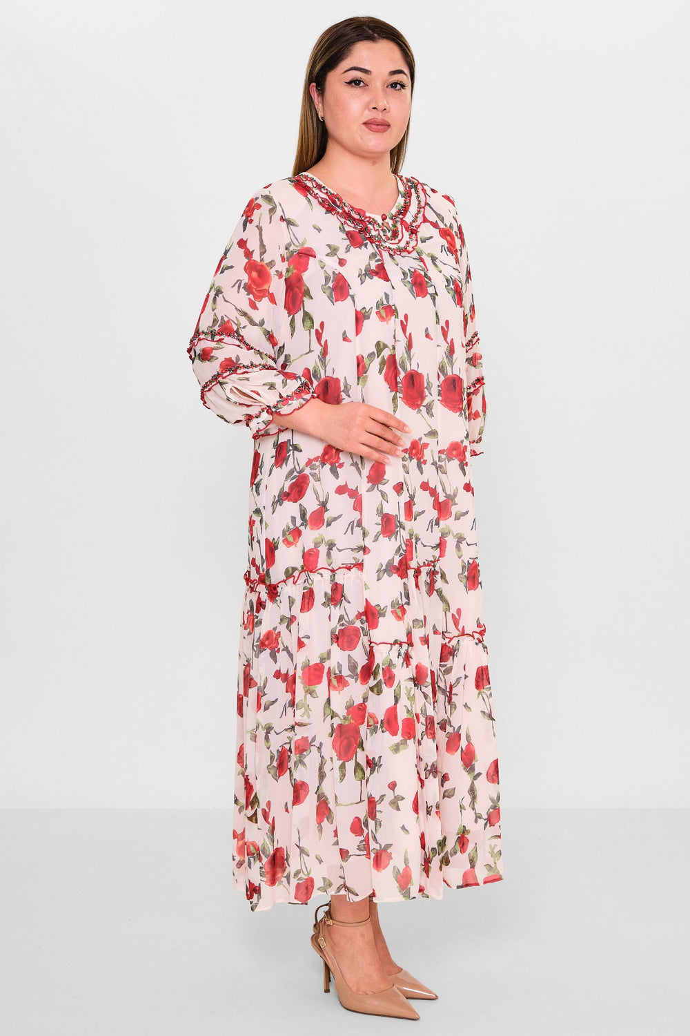 Gumanize - Plus Size Dress (GMZ2025-838-7606) - 8690200129605