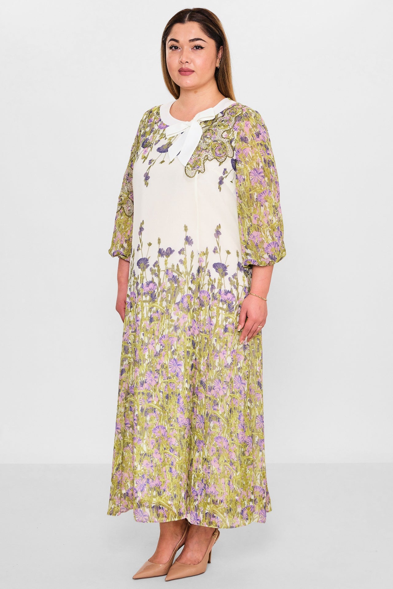 Gumanize - Plus Size Dress (GMZ2025-868-7578) - 8690200129612