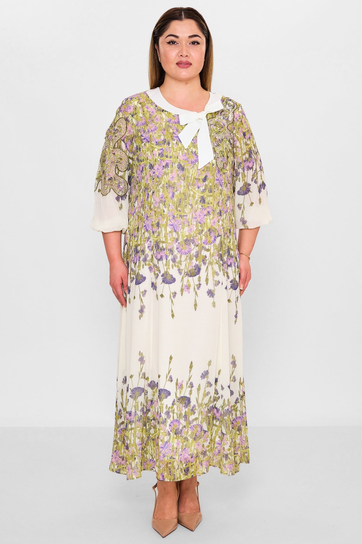 Gumanize - Plus Size Dress (GMZ2025-1026-7578) - 8690200129629