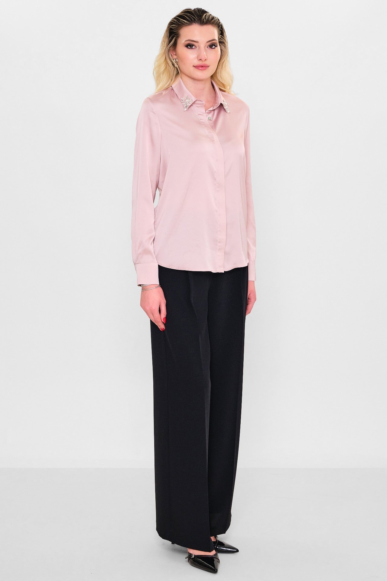 Fashi̇on club - Plus Size Shirt (FSC26YSM2030) - 8690200129742