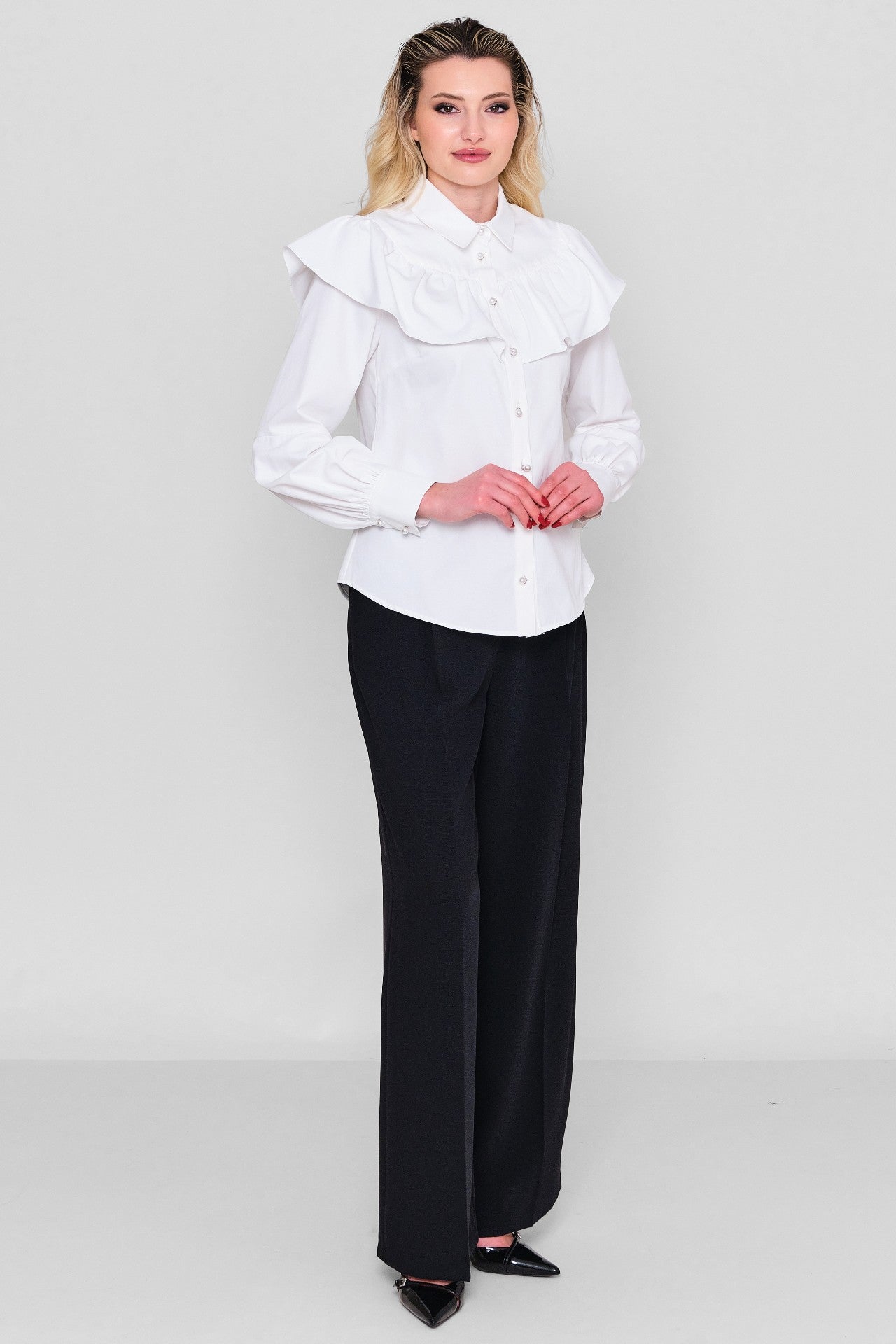 Fashi̇on club - Plus Size Shirt (FSC26YSM2031) - 8690200129759