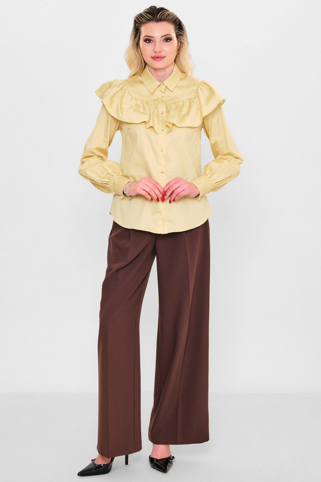 Fashion club - Plus Size Shirt (FSC26YSM2031) - 8690200129766