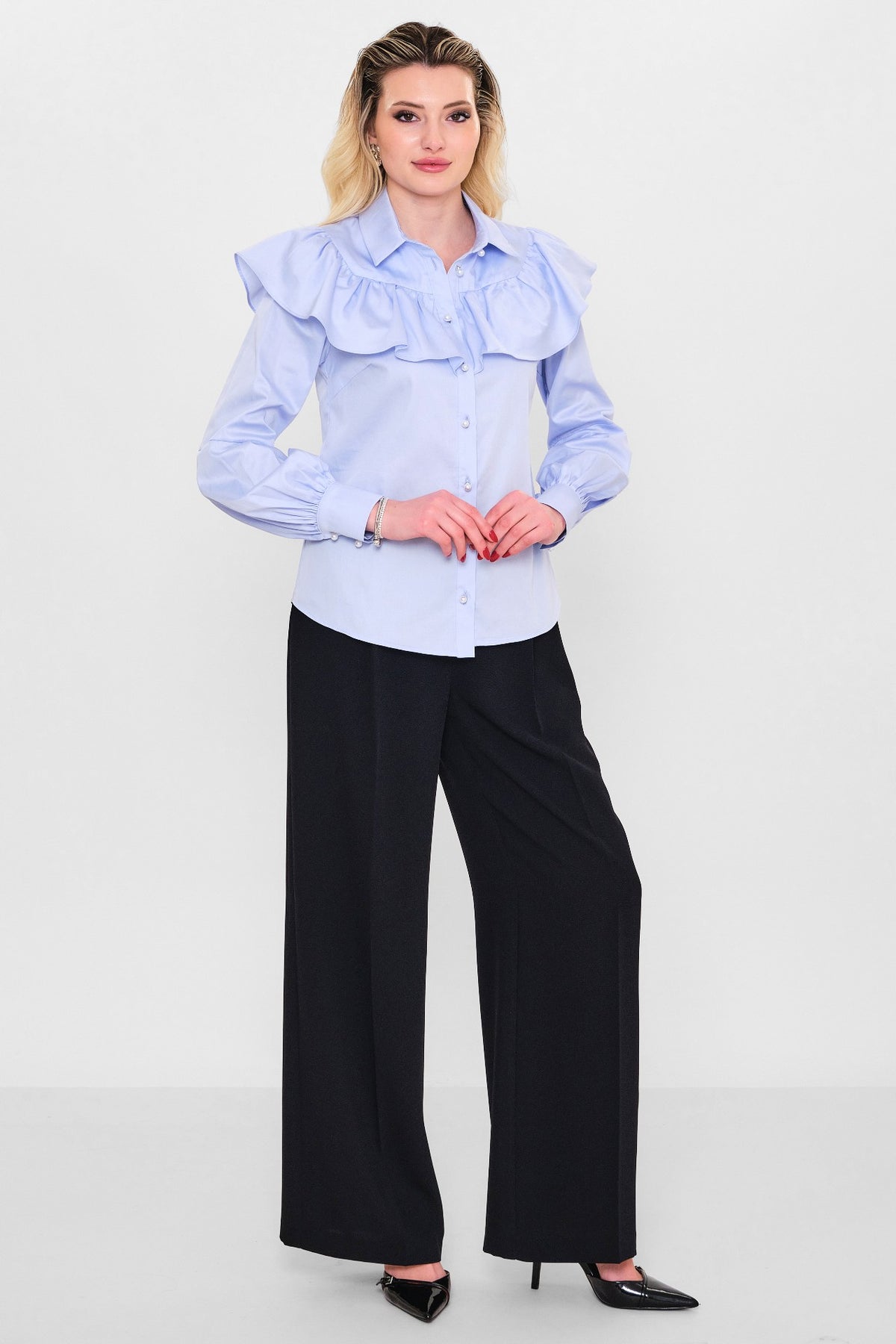 Fashion club - Plus Size Shirt (FSC26YSM2031) - 8690200129773