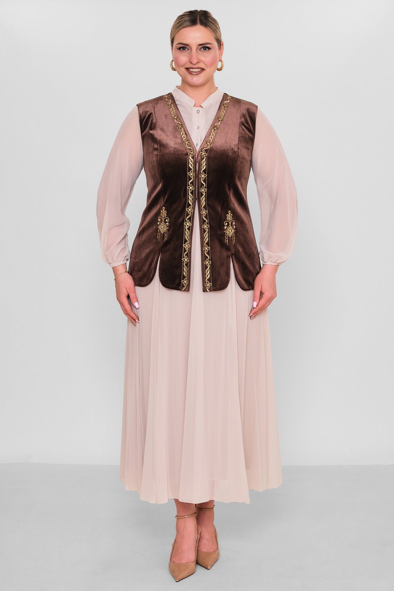 Ksas - Plus Size Waistcoat (KSAS4155) - 8690200129919