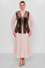 Ksas - Plus Size Waistcoat (KSAS4155) - 8690200129919
