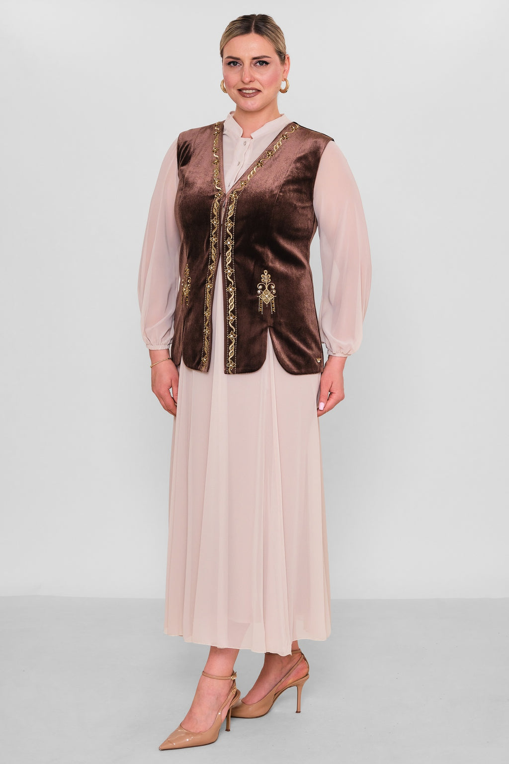 Ksas - Plus Size Waistcoat (KSAS4155) - 8690200129919
