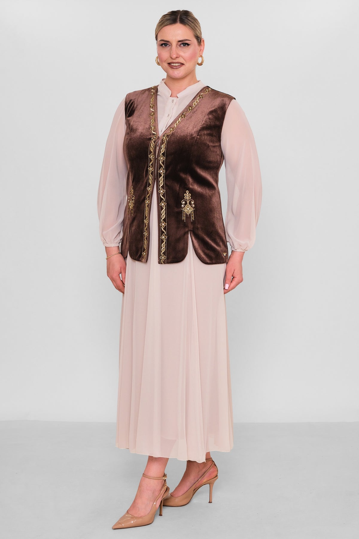 Ksas - Plus Size Waistcoat (KSAS4155) - 8690200129919