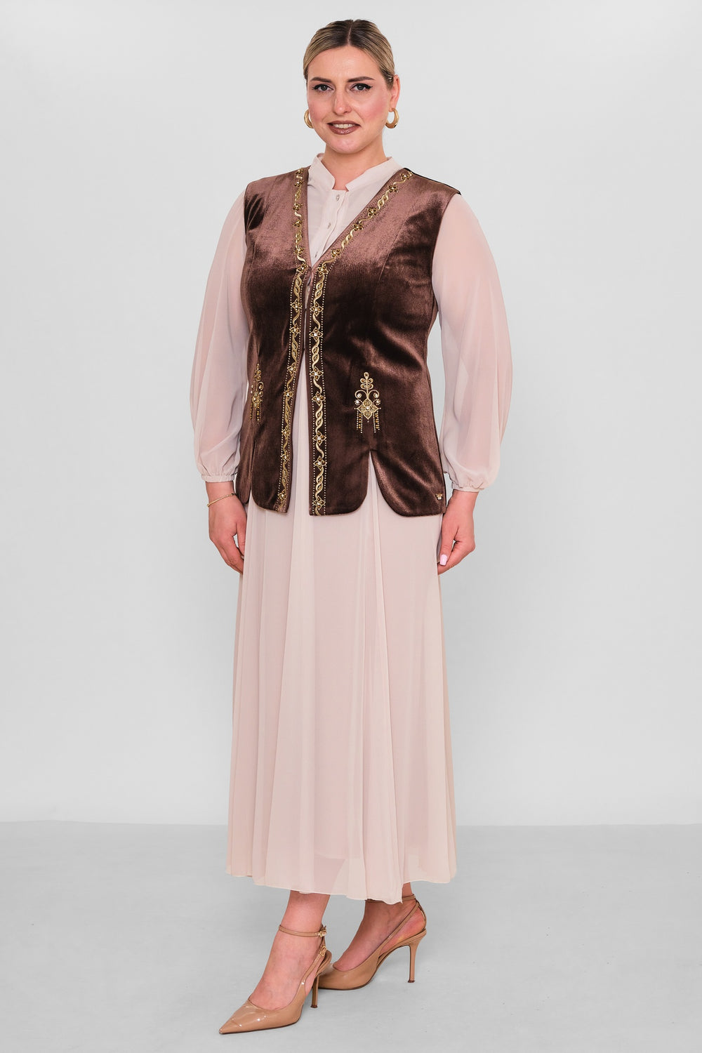 Ksas - Plus Size Waistcoat (KSAS4155) - 8690200129919
