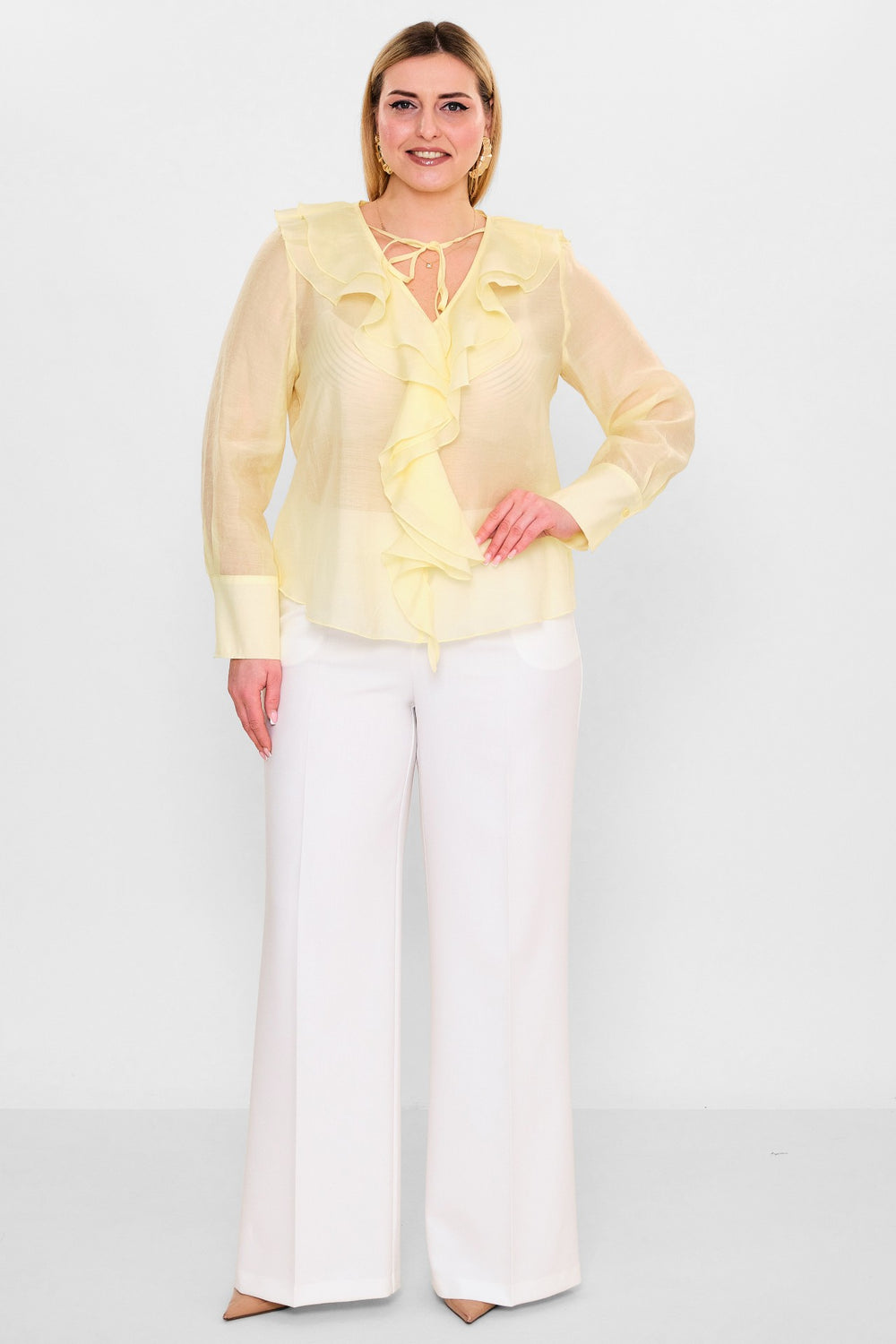 Laluce - Plus Size Blouse (L2.Y26.BLZ.2B194) - 8690200129933