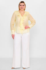 Laluce - Plus Size Blouse (L2.Y26.BLZ.2B194) - 8690200129933