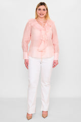 Laluce - Plus Size Blouse (L2.Y26.BLZ.2B194) - 8690200129940