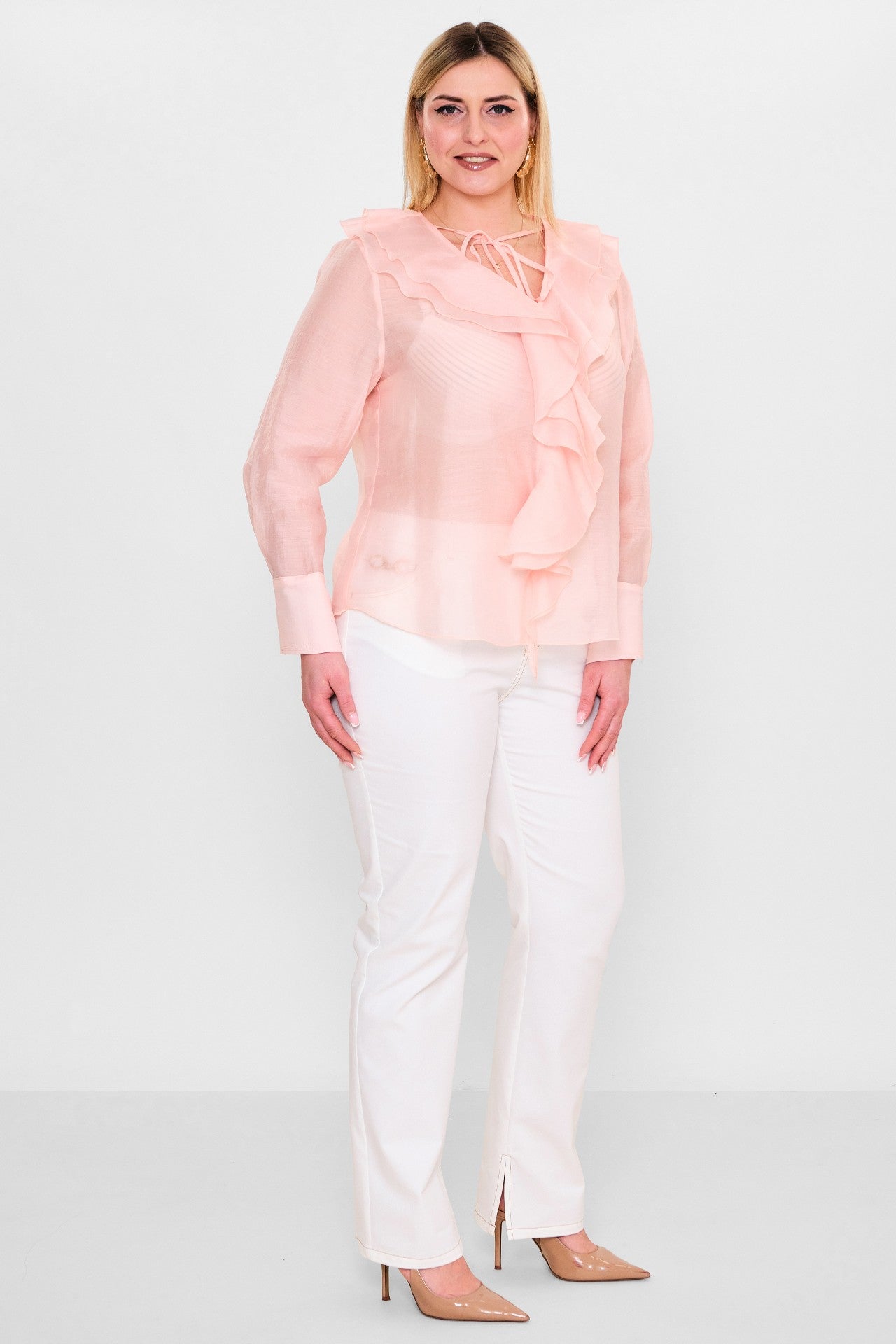 Laluce - Plus Size Blouse (L2.Y26.BLZ.2B194) - 8690200129940