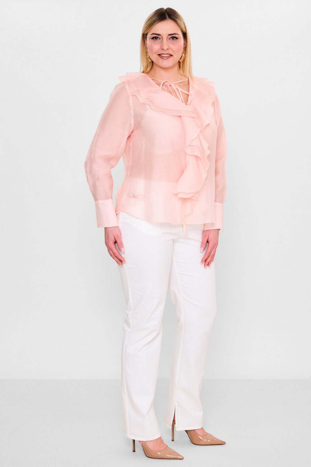 Laluce - Plus Size Blouse (L2.Y26.BLZ.2B194) - 8690200129940