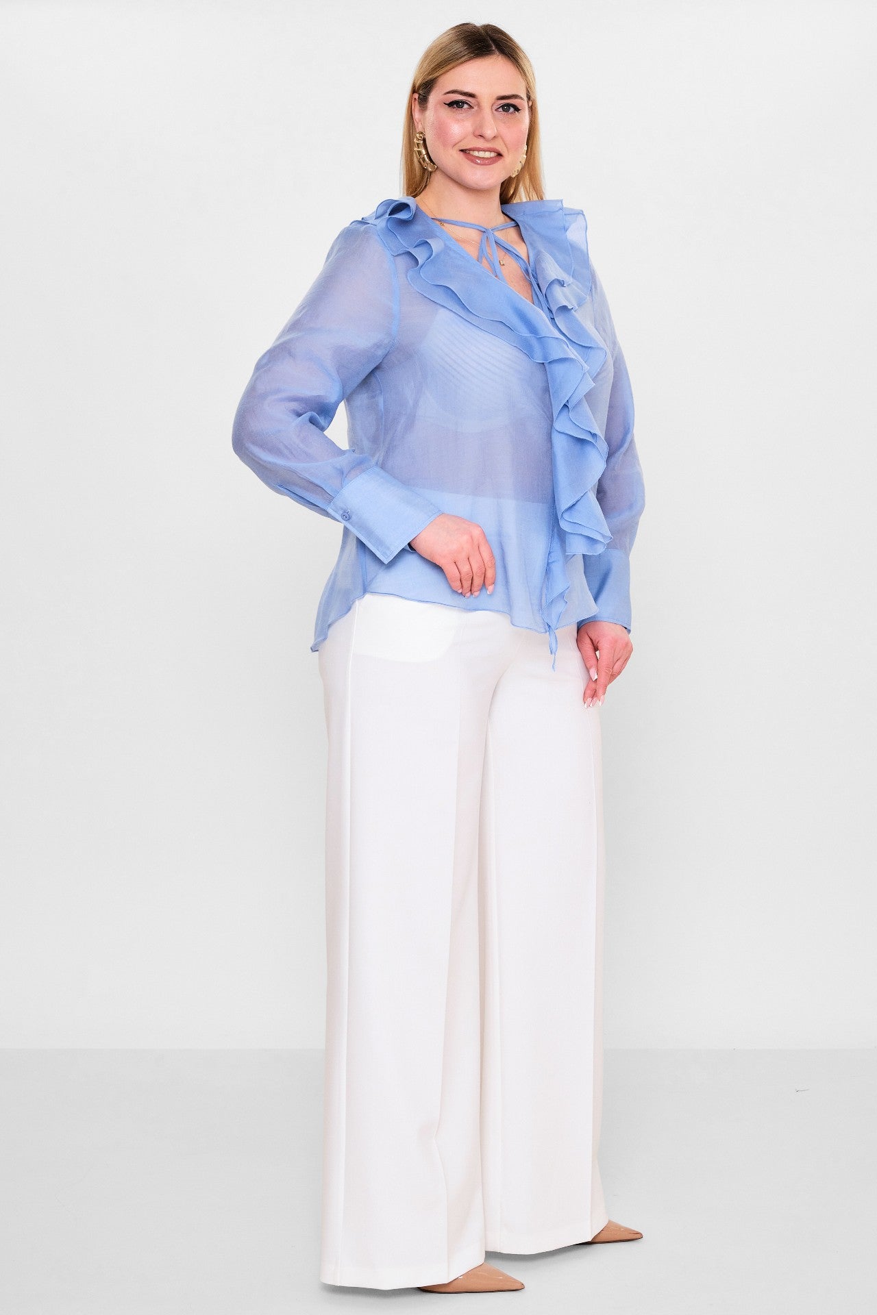 Laluce - Plus Size Blouse (L2.Y26.BLZ.2B194) - 8690200129957