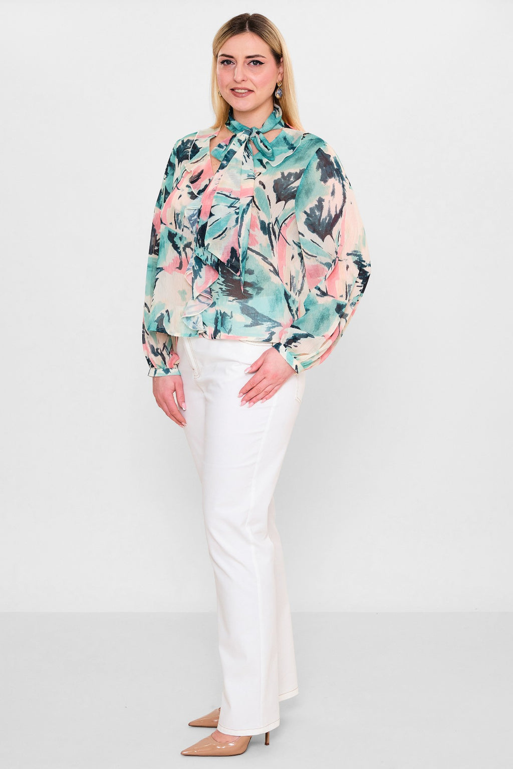 Laluce - Plus Size Blouse (L2.Y26.BLZ.2B202) - 8690200129964