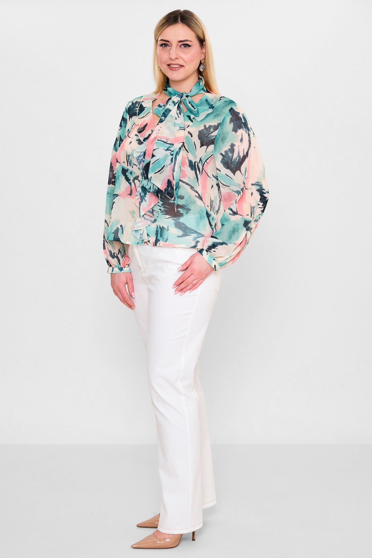 Laluce - Plus Size Blouse (L2.Y26.BLZ.2B202) - 8690200129964