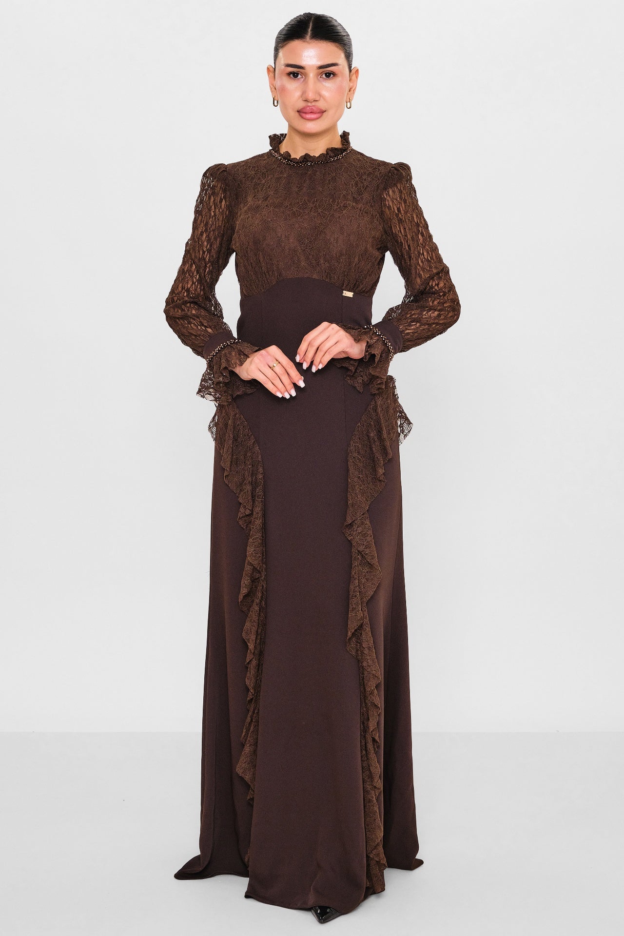 Nupel li̇ne - Plus Size Dress (NPL26Y5156) - 8690200130052