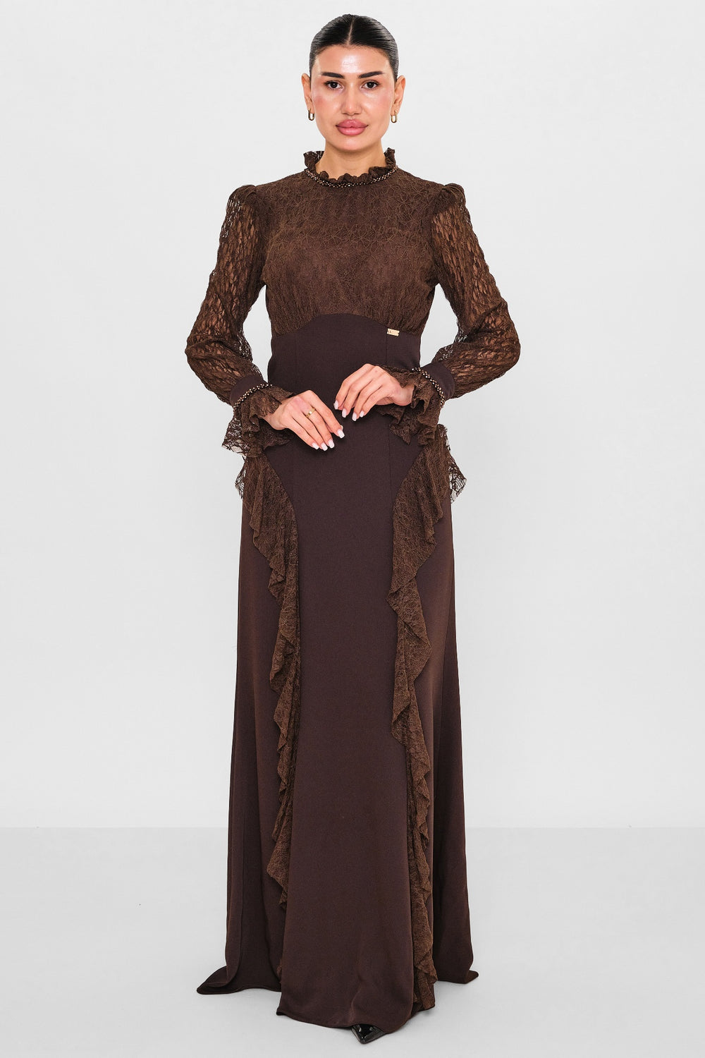 Nupel li̇ne - Plus Size Dress (NPL26Y5156) - 8690200130052