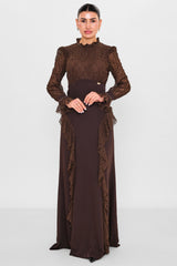Nupel li̇ne - Plus Size Dress (NPL26Y5156) - 8690200130052