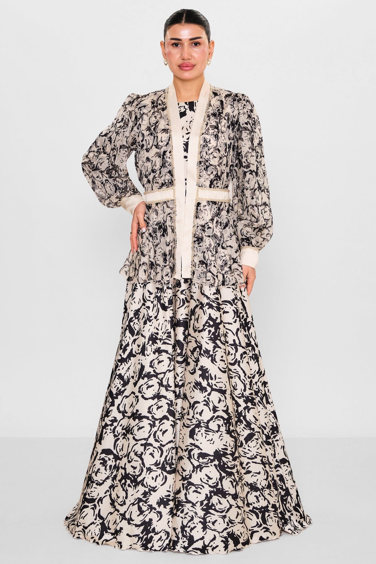 Nupel li̇ne - Plus Size Dress (NPL26Y5147) - 8690200130083