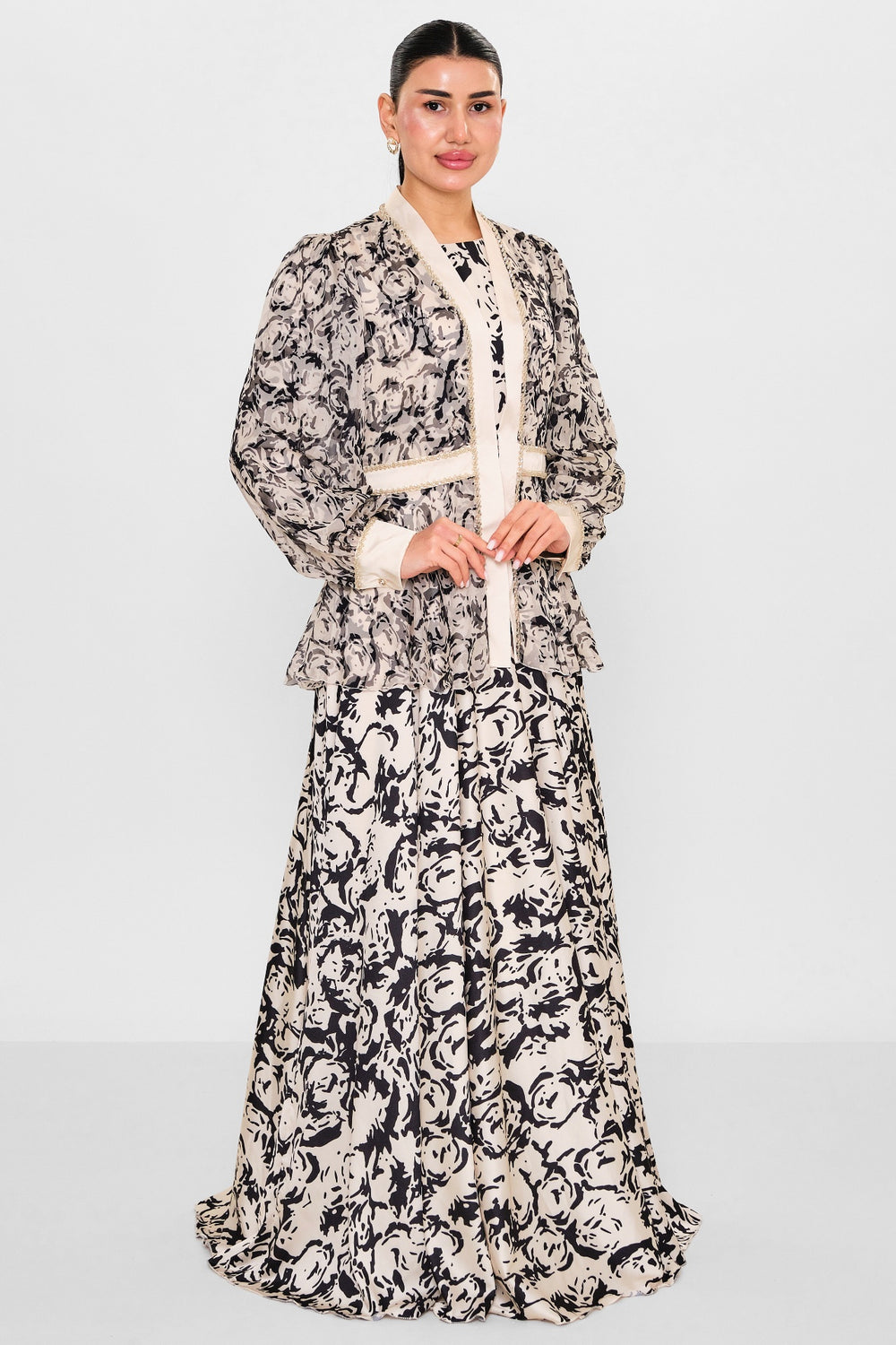 Nupel li̇ne - Plus Size Dress (NPL26Y5147) - 8690200130083