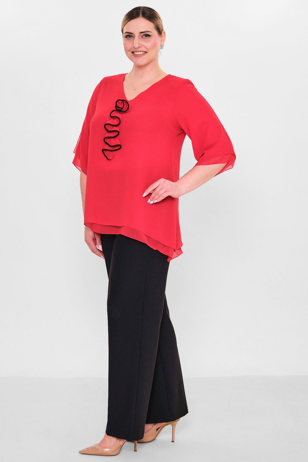 Kifayet - Plus Size Evening dress (KFY26Y18700-01) - 8690200130410