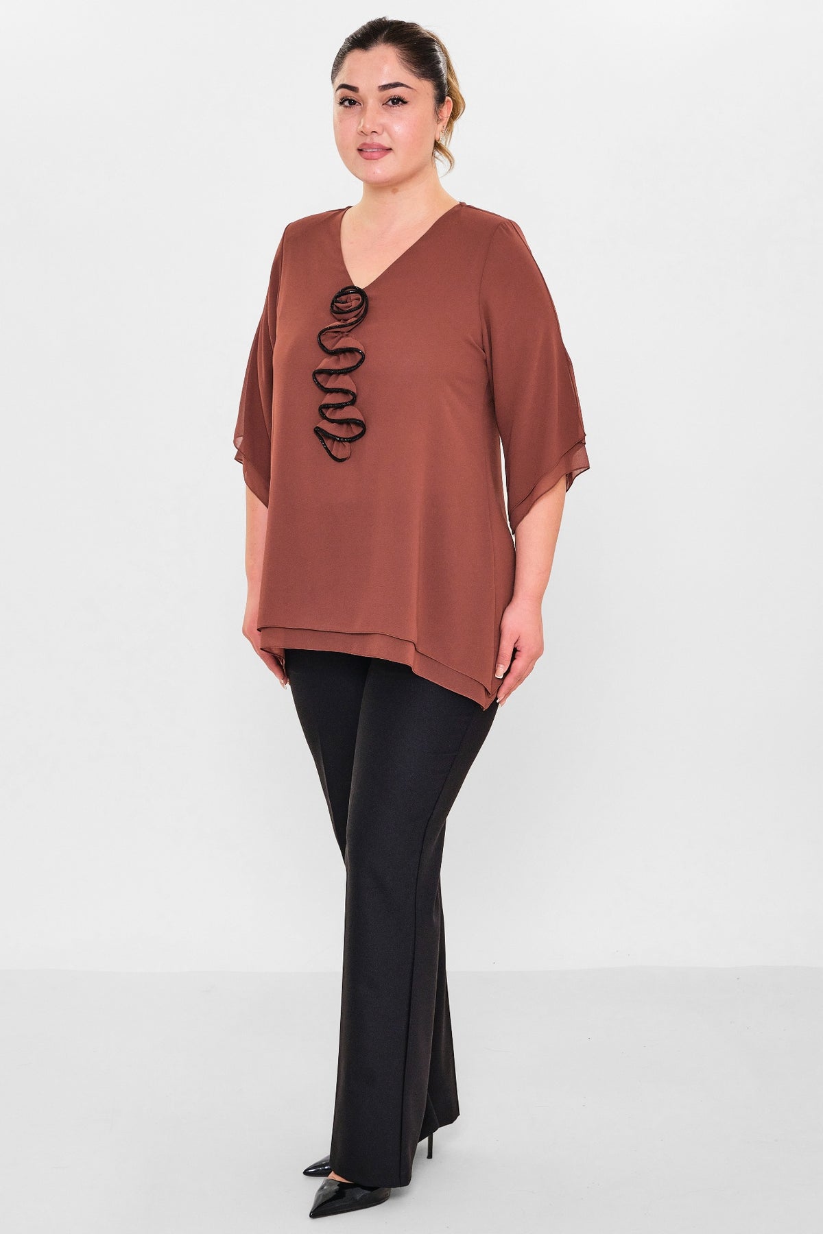 Kifayet - Plus Size Evening dress (KFY26Y18700-01) - 8690200130427