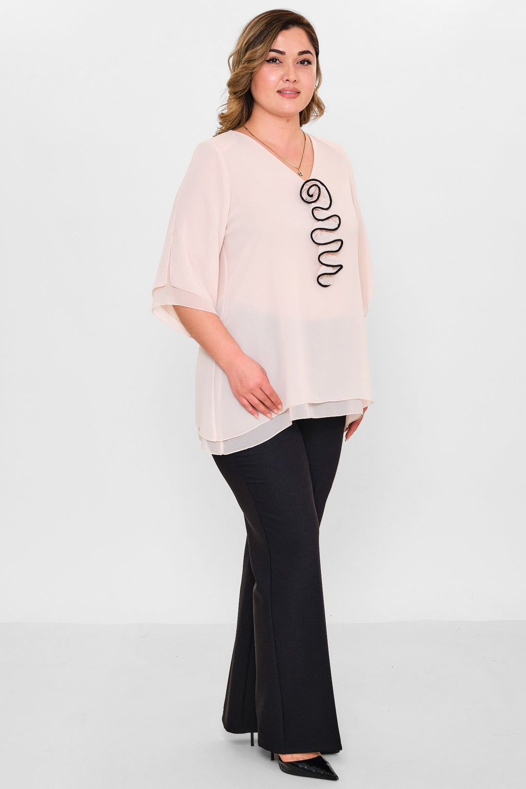 Kifayet - Plus Size Evening dress (KFY26Y18700-01) - 8690200130434