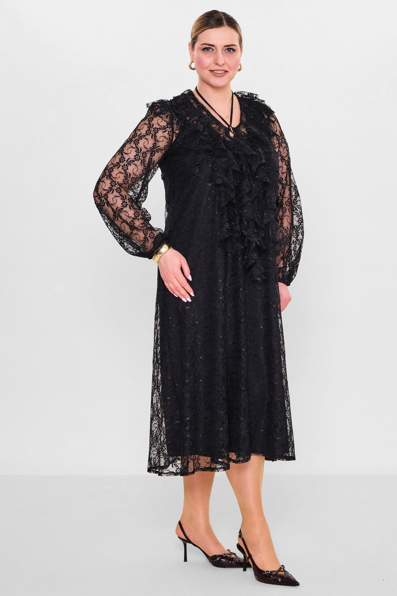 Welike - Plus Size Dress (WLK26Y5850) - 8690200130557