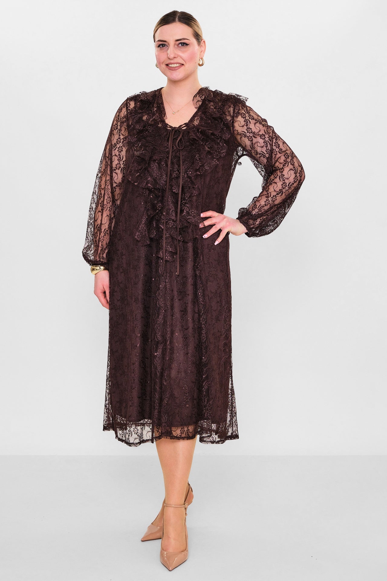 Welike - Plus Size Dress (WLK26Y5850) - 8690200130571
