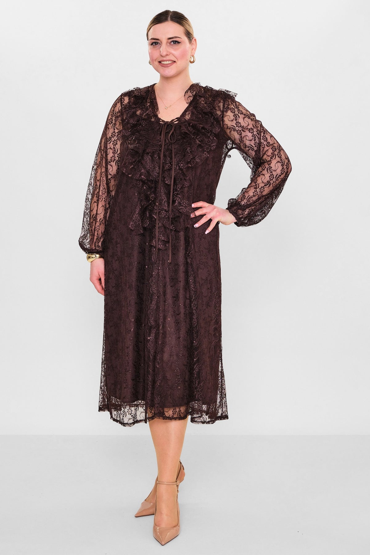 Welike - Plus Size Dress (WLK26Y5850) - 8690200130571