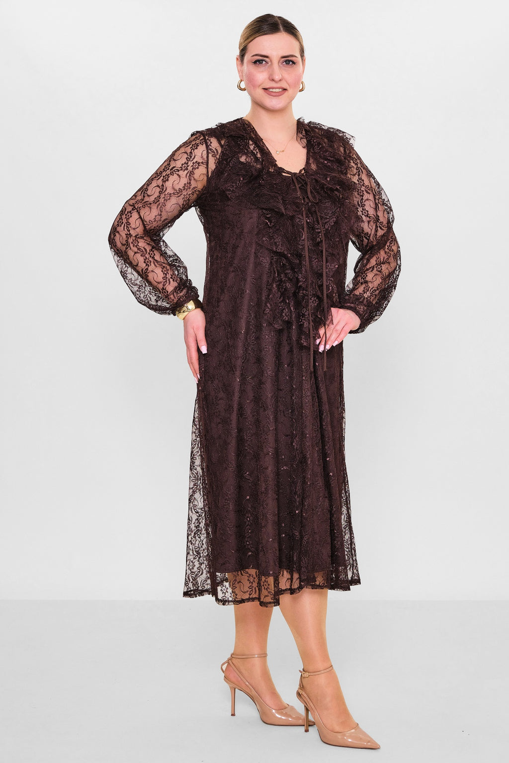 Welike - Plus Size Dress (WLK26Y5850) - 8690200130571