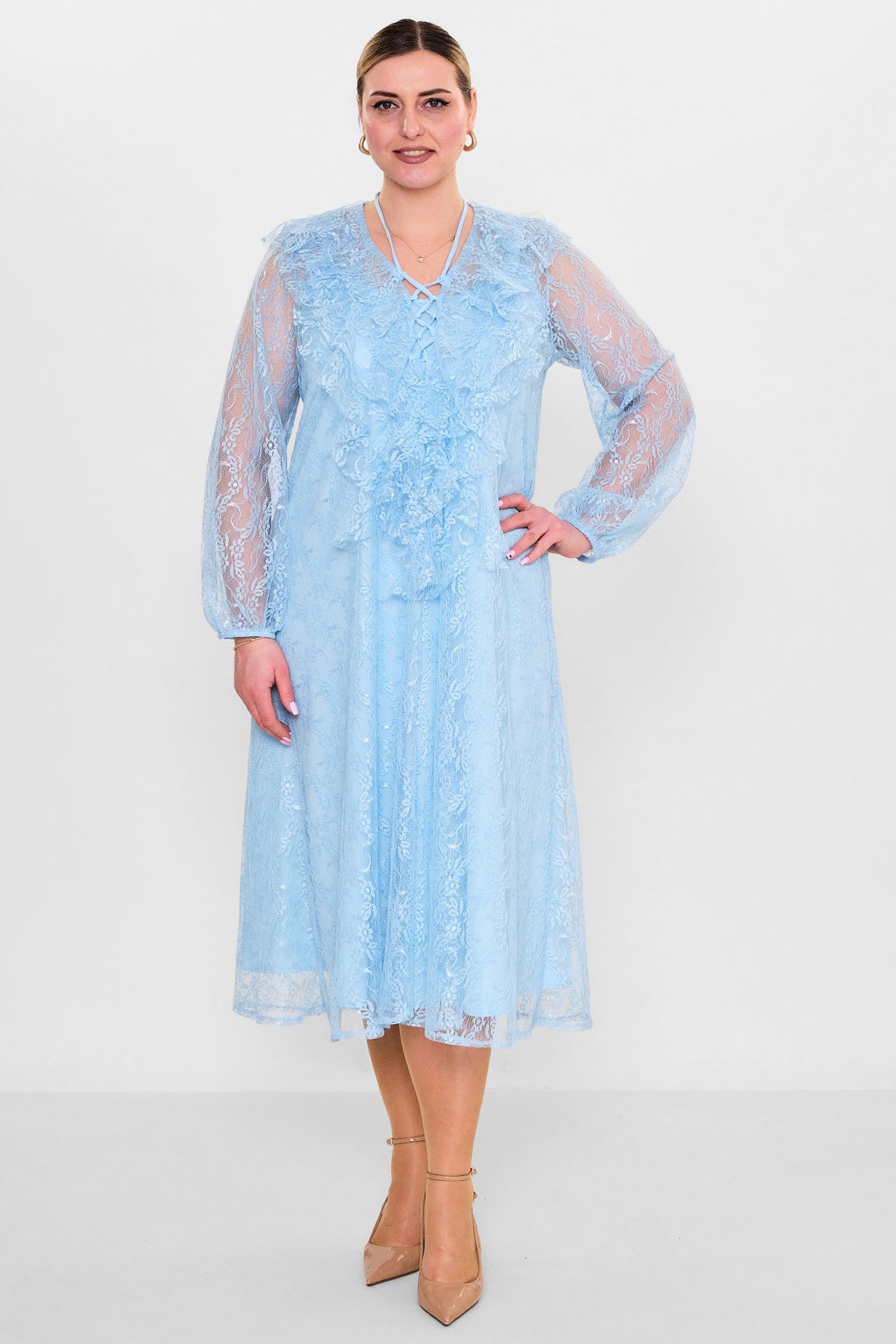 Welike - Plus Size Dress (WLK26Y5850) - 8690200130588