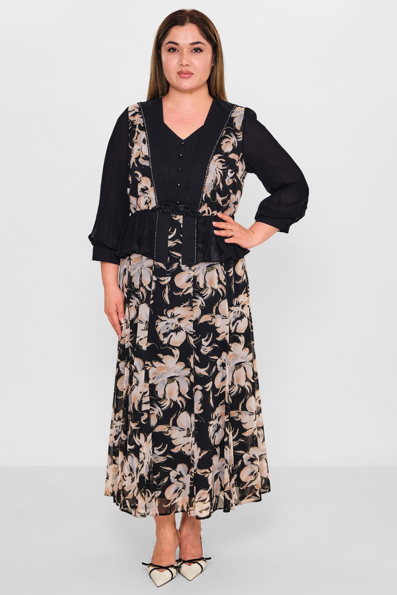 Gumanize - Plus Size Dress (GMZ2025-1084-6785) - 8690200130694