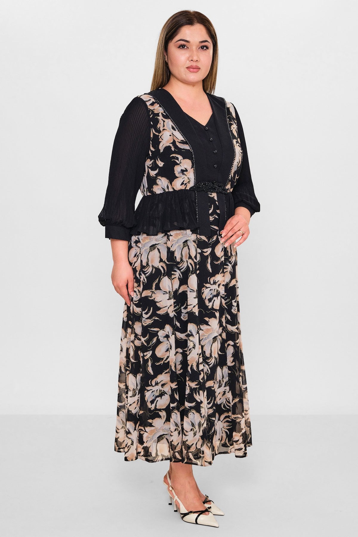 Gumanize - Plus Size Dress (GMZ2025-1084-6785) - 8690200130694