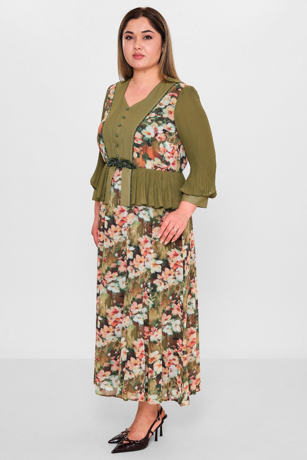 Gumanize - Plus Size Dress (GMZ2025-1085-7651) - 8690200130717