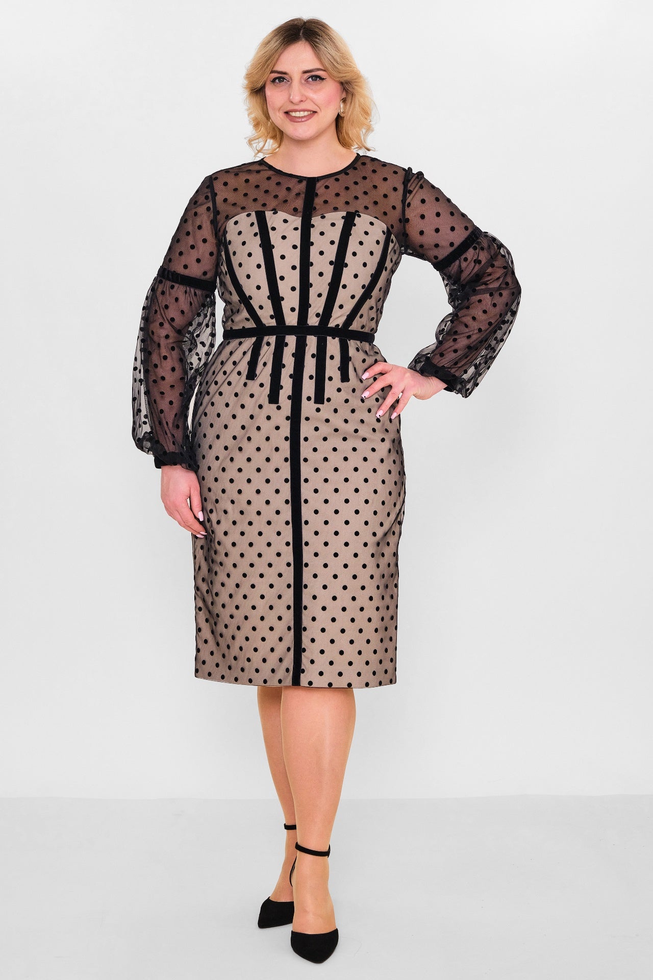 Kedma - Plus Size Dress (KDM26Y8-97577X) - 8690200131394