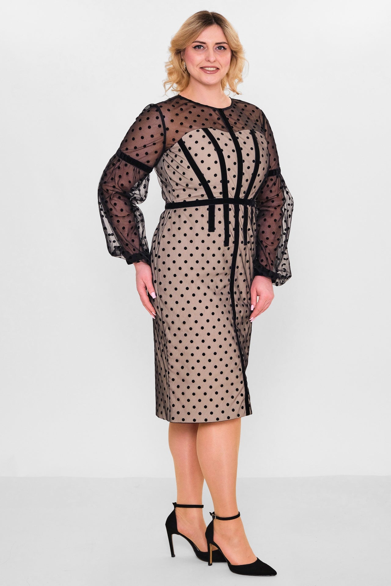 Kedma - Plus Size Dress (KDM26Y8-97577X) - 8690200131394