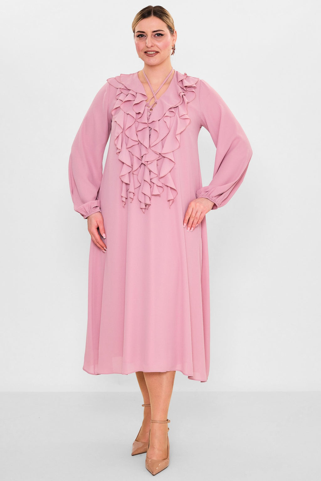 Welike - Plus Size Dress (WLK26Y5851) - 8690200132124