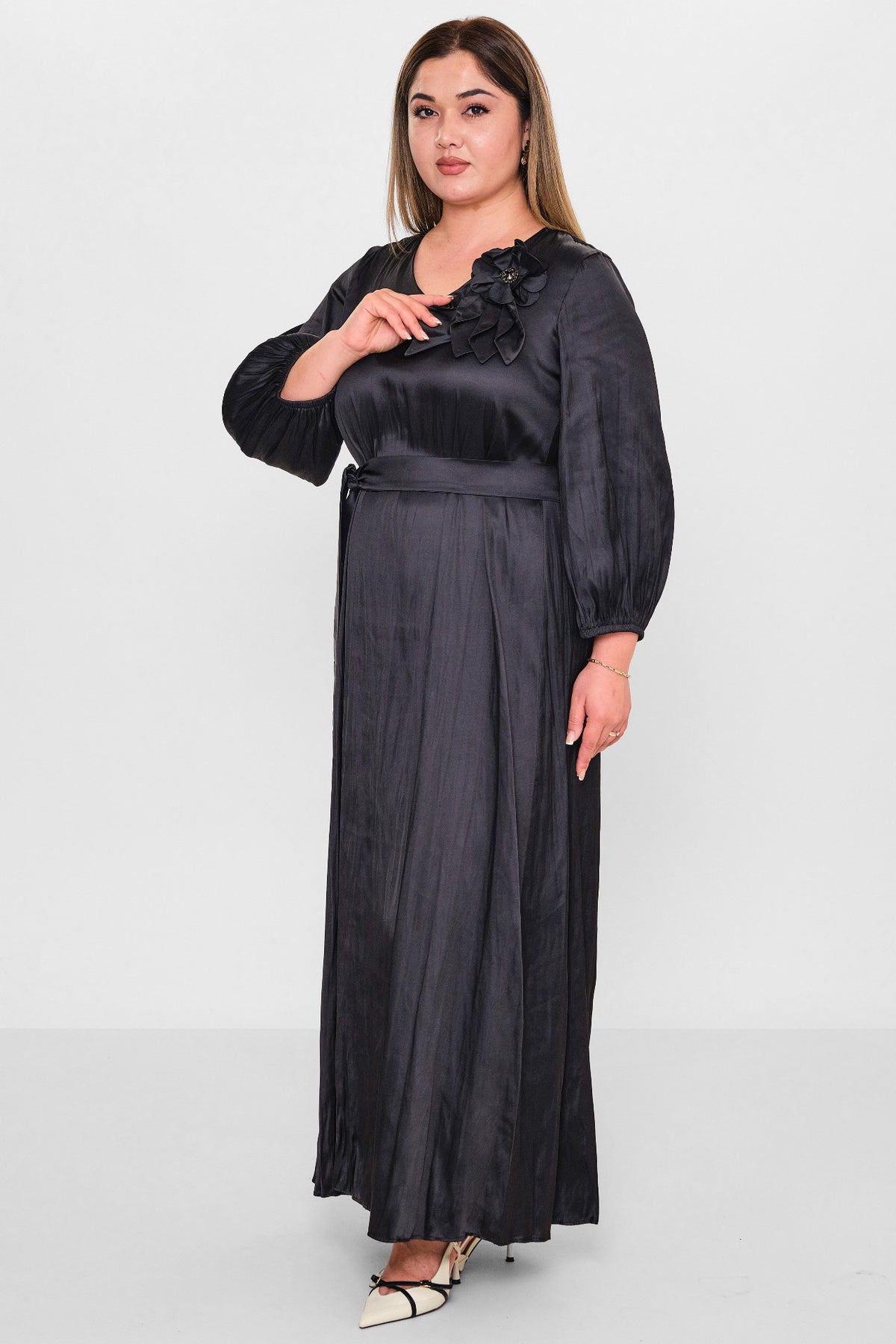 Dress port - Plus Size Dress (DSP26Y5731) - 8690200132735