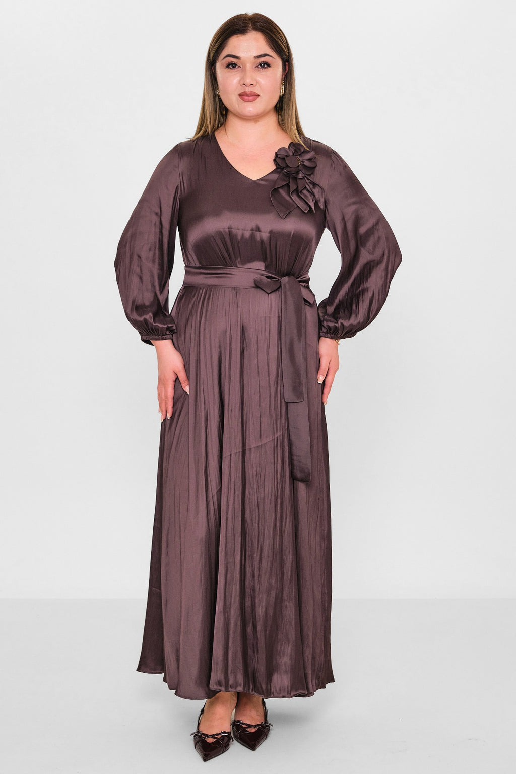 Dress port - Plus Size Dress (DSP26Y5731) - 8690200132742