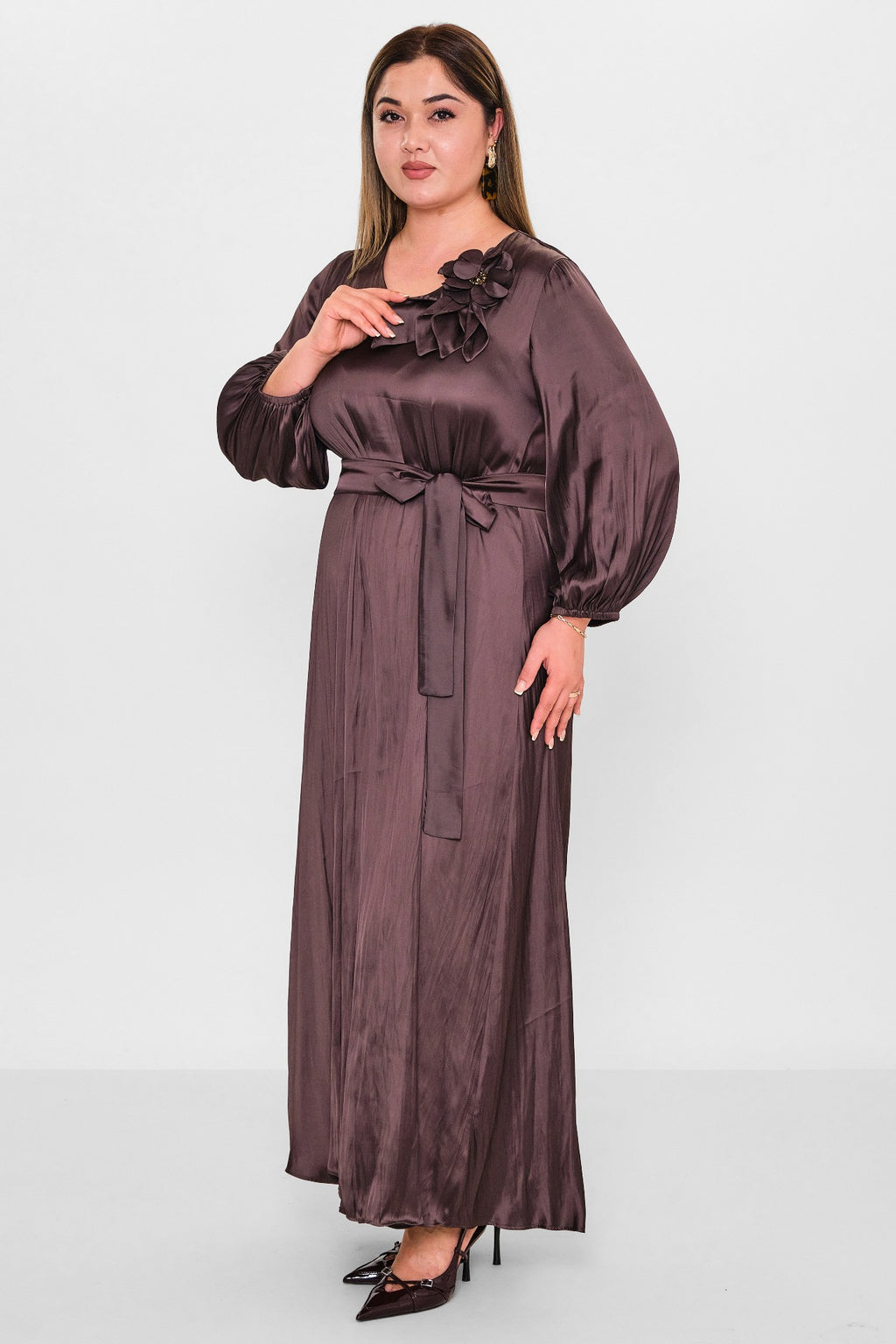 Dress port - Plus Size Dress (DSP26Y5731) - 8690200132742