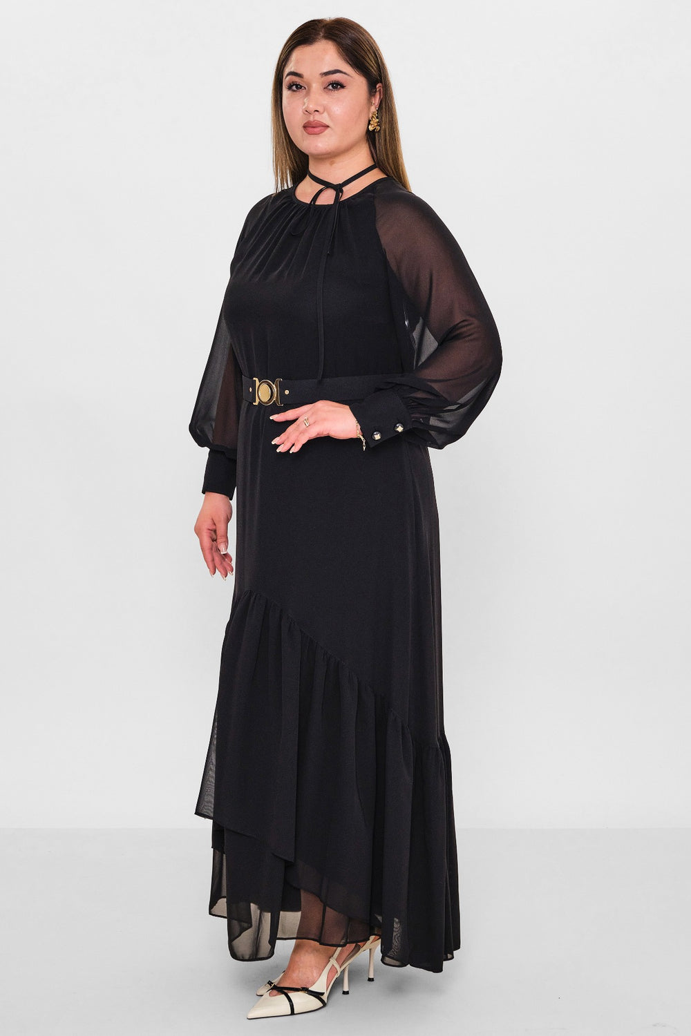 Dress port - Plus Size Dress (DSP26Y5735) - 8690200132766