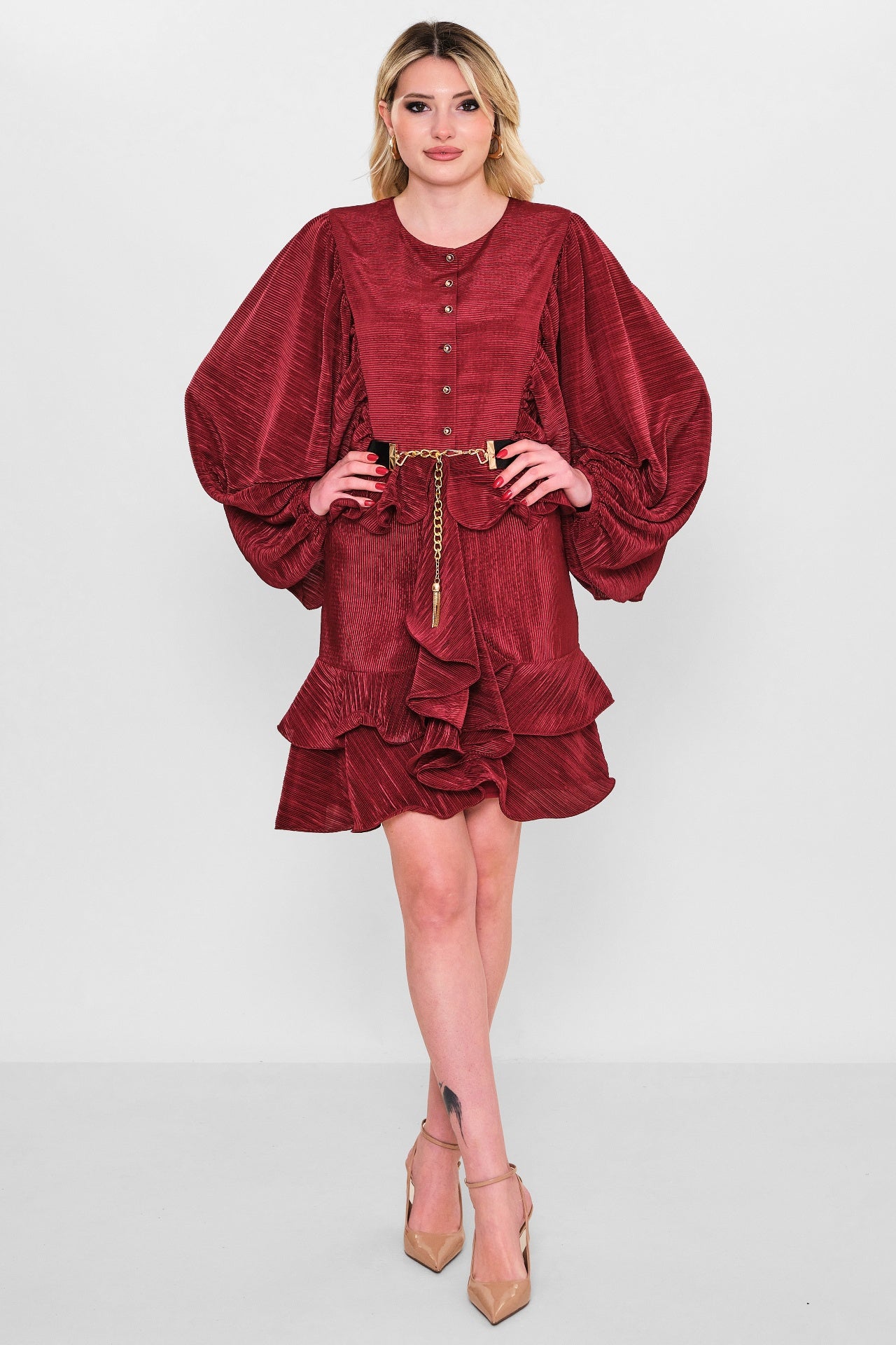 Kedma - Plus Size Dress (KDM26Y8-98183) - 8690200133015